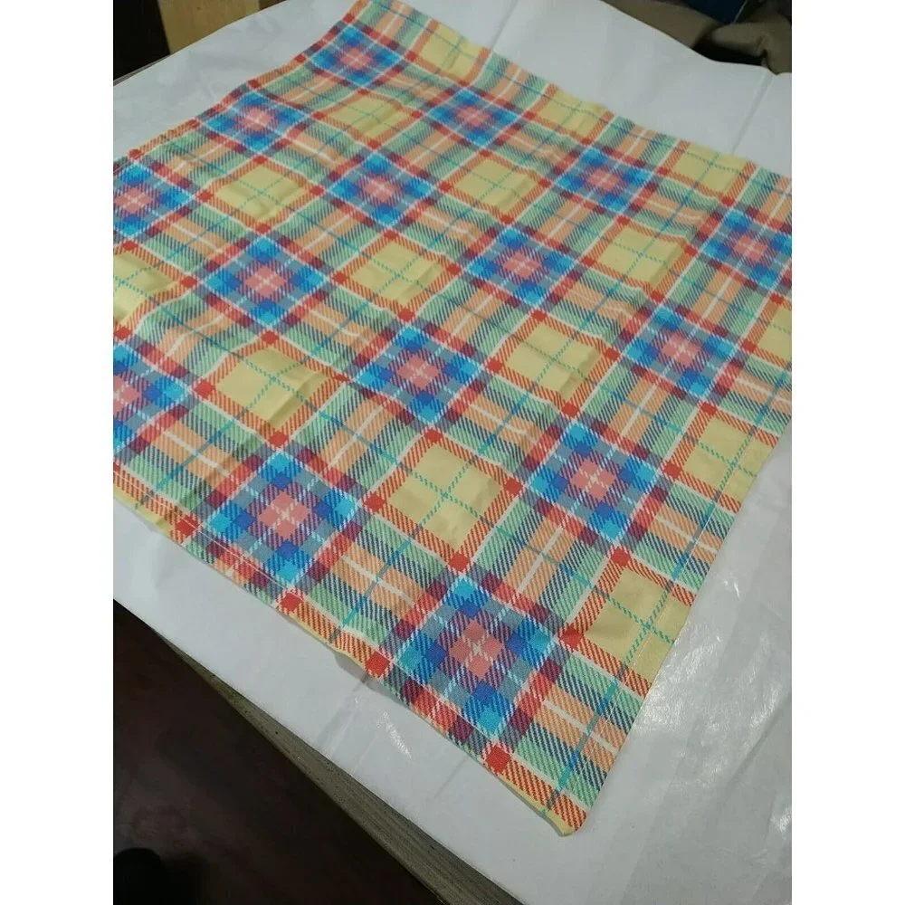 Reusable 100 Cotton Plaid Table Napkins 16